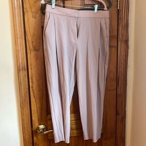 Blush pink wool pants